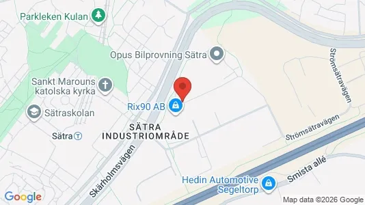 Lagerlokaler att hyra i Stockholm Innerstad - kort over placeringen