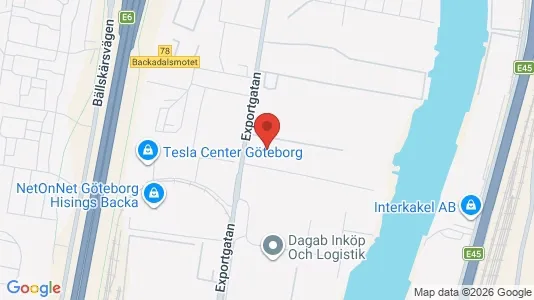 Affärslokaler att hyra i Göteborg Östra - kort over placeringen