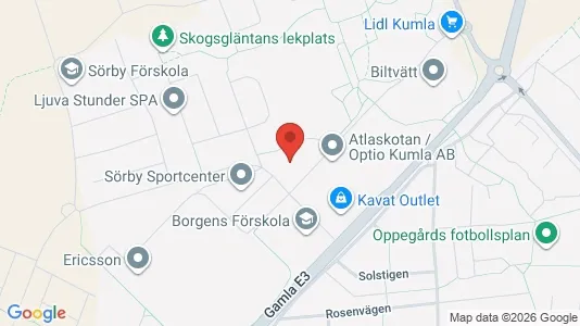 Affärslokaler att hyra i Kumla - kort over placeringen