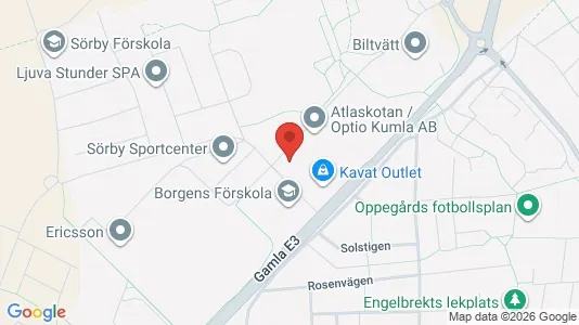 Affärslokaler att hyra i Kumla - kort over placeringen