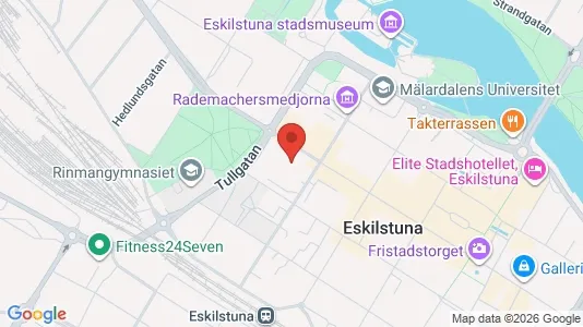Affärslokaler att hyra i Eskilstuna - kort over placeringen