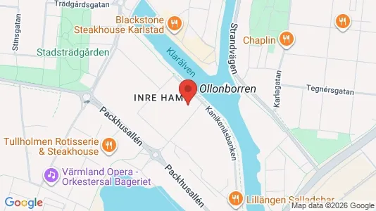 Kontorslokaler att hyra i Karlstad - kort over placeringen