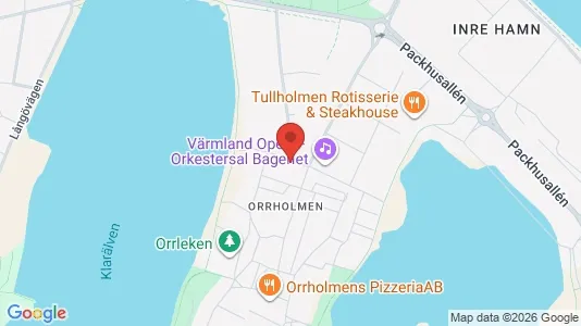 Kontorslokaler att hyra i Karlstad - kort over placeringen