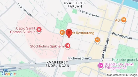 Kontorslokaler att hyra i Kungsholmen - kort over placeringen