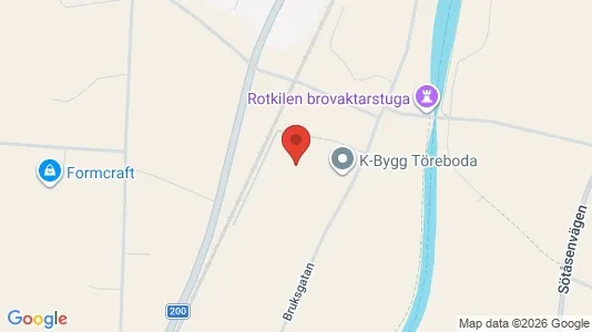 Affärslokaler att hyra i Töreboda - kort over placeringen