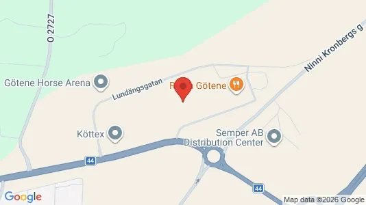 Affärslokaler att hyra i Götene - kort over placeringen