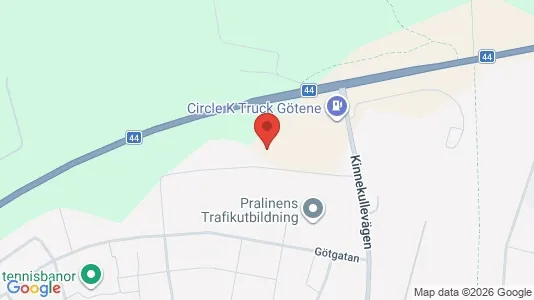 Affärslokaler att hyra i Götene - kort over placeringen