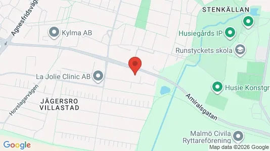 Kontorslokaler att hyra i Husie - kort over placeringen