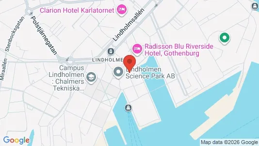 Kontorslokaler att hyra i Lundby - kort over placeringen
