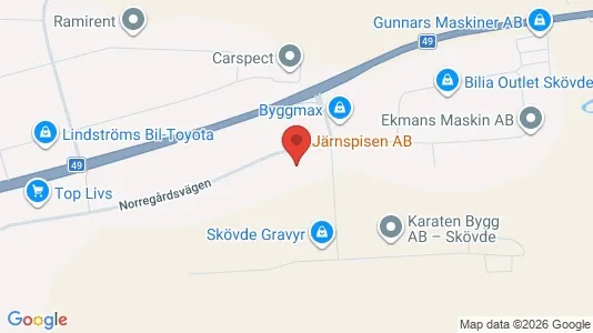 Industrilokaler att hyra i Skövde - Bild från Google Street View