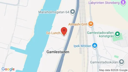 Lagerlokaler att hyra i Göteborg Östra - kort over placeringen