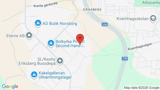 Lagerlokaler att hyra i Botkyrka - kort over placeringen