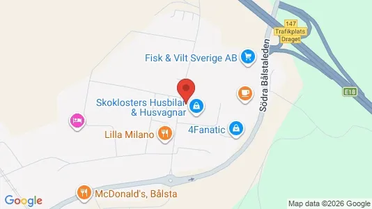 Industrilokaler till försäljning i Håbo - kort over placeringen