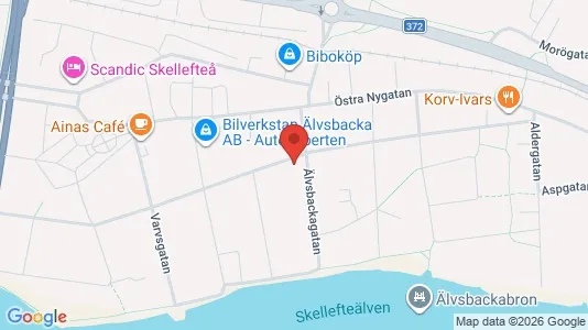 Coworking spaces att hyra i Skellefteå - kort over placeringen
