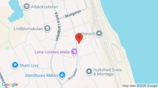 Affärslokaler till försäljning i Hultsfred - kort over placeringen