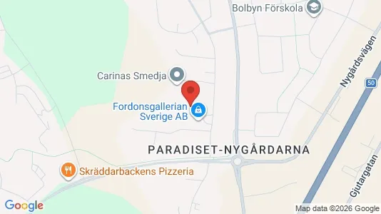 Affärslokaler att hyra i Borlänge - kort over placeringen