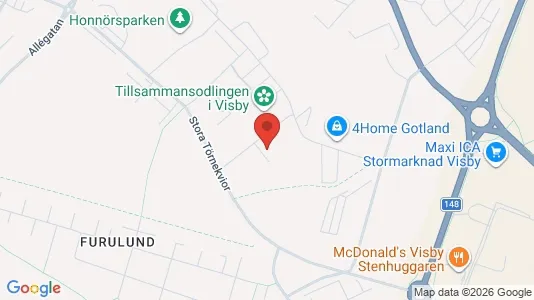 Affärslokaler att hyra i Gotland - kort over placeringen