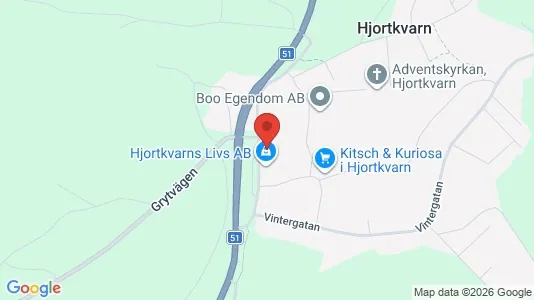 Affärslokaler till försäljning i Hallsberg - kort over placeringen