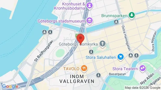 Kontorslokaler att hyra i Göteborg Centrum - kort over placeringen