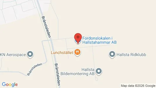 Industrilokaler att hyra i Hallstahammar - kort over placeringen