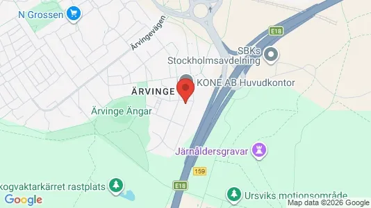 Kontorslokaler att hyra i Västerort - kort over placeringen