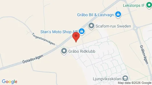 Lagerlokaler att hyra i Lerum - kort over placeringen