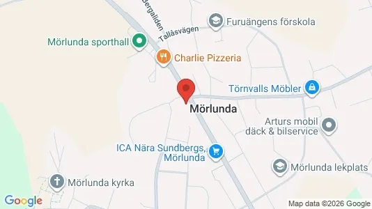 Affärslokaler till försäljning i Hultsfred - kort over placeringen