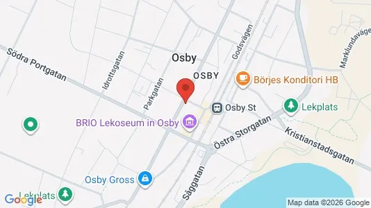 Affärslokaler att hyra i Osby - kort over placeringen