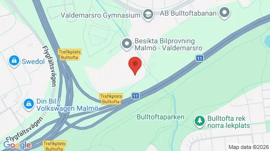 Industrilokaler att hyra i Kirseberg - kort over placeringen