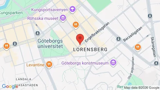 Kontorslokaler att hyra i Göteborg Centrum - kort over placeringen