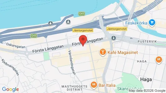 Kontorslokaler att hyra i Göteborg Centrum - kort over placeringen