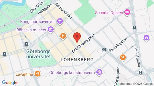 Affärslokaler att hyra i Göteborg Centrum - kort over placeringen