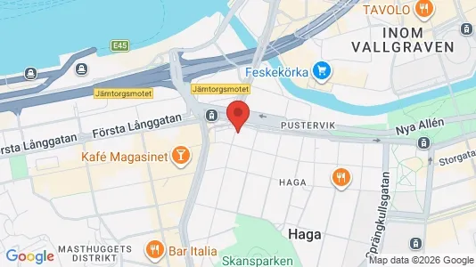 Coworking spaces att hyra i Göteborg Centrum - kort over placeringen
