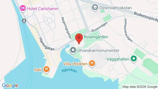 Affärslokaler till försäljning i Karlshamn - kort over placeringen