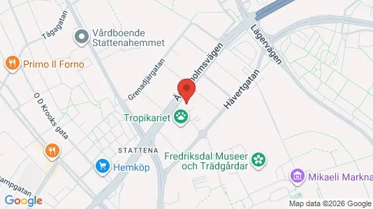 Affärslokaler att hyra i Helsingborg - kort over placeringen