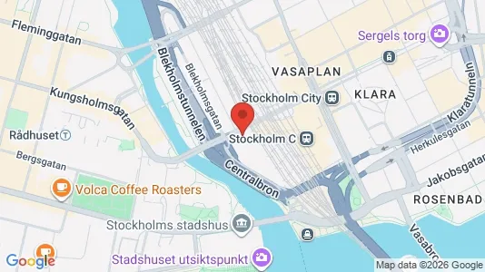 Kontorslokaler att hyra i Stockholm Innerstad - kort over placeringen