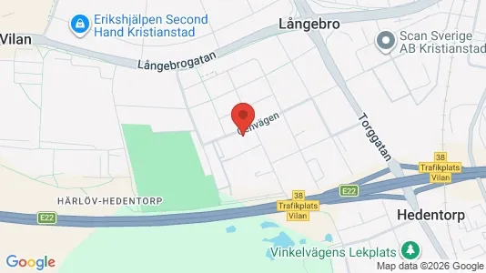Affärslokaler till försäljning i Kristianstad - kort over placeringen