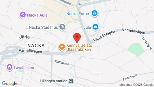 Kliniklokaler att hyra i Nacka - kort over placeringen