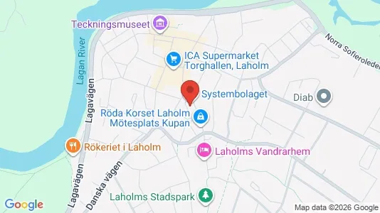 Kontorslokaler att hyra i Laholm - kort over placeringen