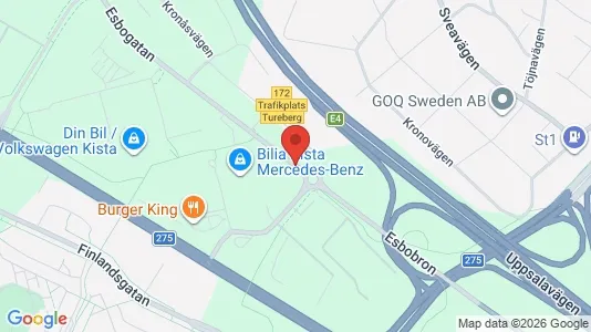 Lagerlokaler att hyra i Västerort - kort over placeringen