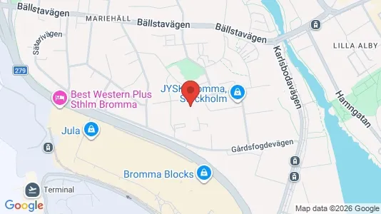 Kontorslokaler att hyra i Västerort - kort over placeringen