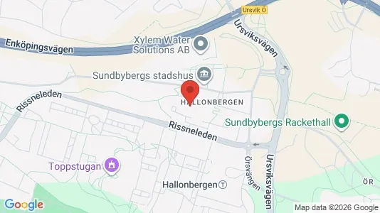 Kontorslokaler att hyra i Sundbyberg - kort over placeringen