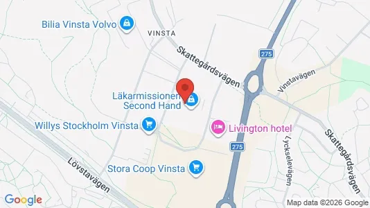 Kontorslokaler att hyra i Västerort - kort over placeringen
