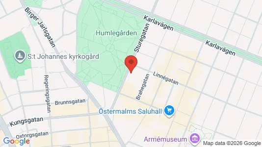 Kontorslokaler att hyra i Östermalm - kort over placeringen