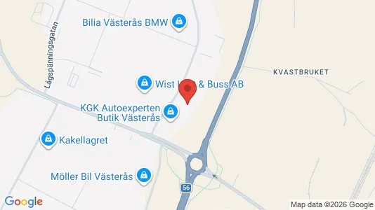 Industrilokaler att hyra i Västerås - Bild från Google Street View