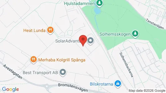 Industrilokaler att hyra i Västerort - kort over placeringen