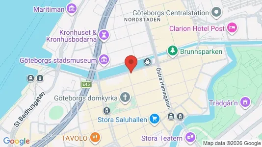 Affärslokaler att hyra i Göteborg Centrum - kort over placeringen