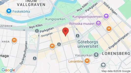 Affärslokaler att hyra i Göteborg Centrum - kort over placeringen