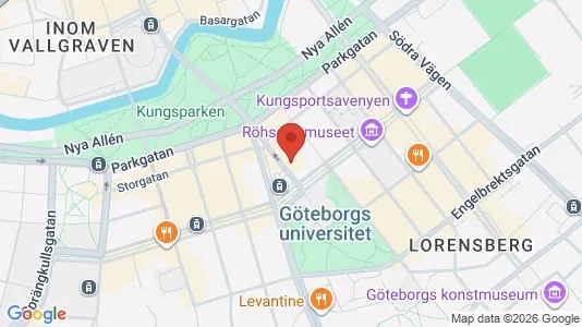 Kontorslokaler att hyra i Göteborg Centrum - kort over placeringen