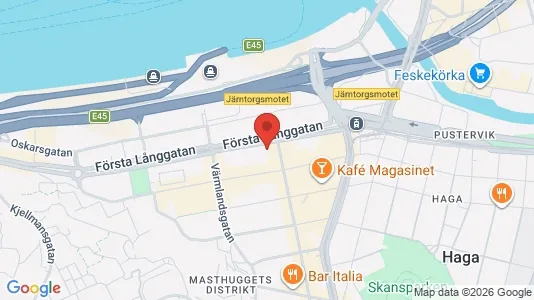 Kontorslokaler att hyra i Göteborg Centrum - kort over placeringen